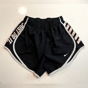 Nike | ‘Just Do It’ Graphic Tempo Running Shorts in Black/White Size Small